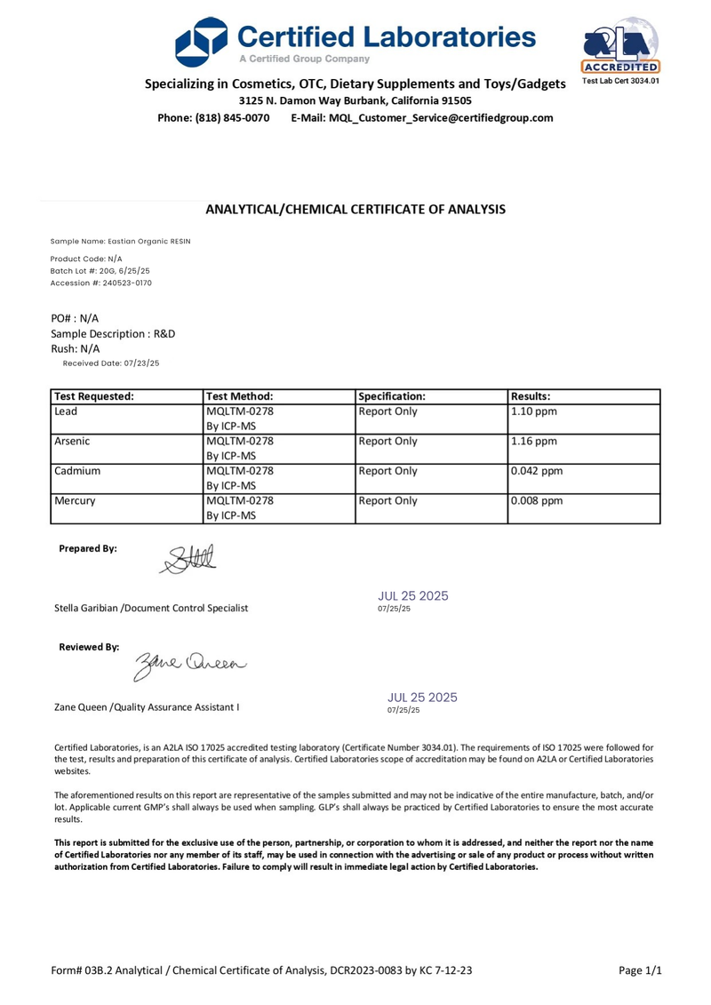 Certificate Laborites